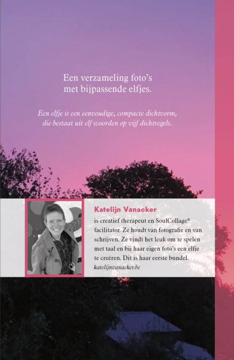 Foto- en elfjesbundel In de Elfde Hemel backcover Katelijn Vanacker